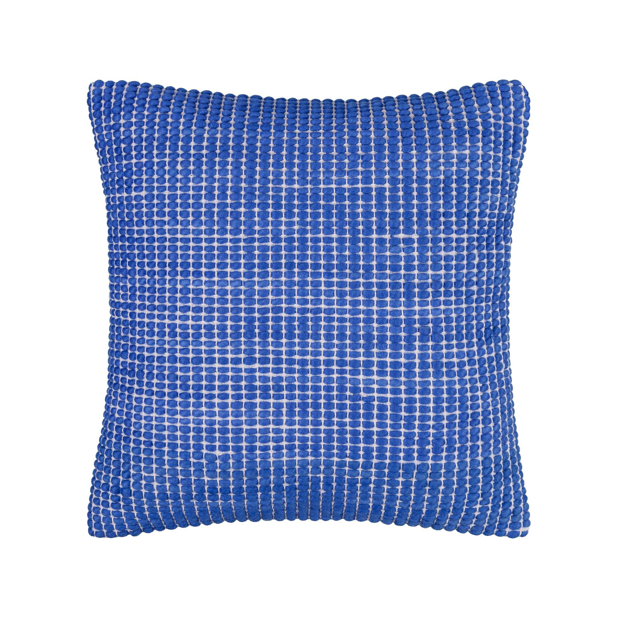 Waverly Wool Throw Pillow, Pillow Cover Only - No Insert, 22" x 22", Blue