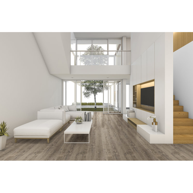 0.75 in. T x 94 in. L x 0.63 in. W Luxury Vinyl Flooring Trim Quarter Round, Reclaimed Pecan