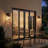 13.5” 1-light Black Outdoor Wall Lantern Sconce