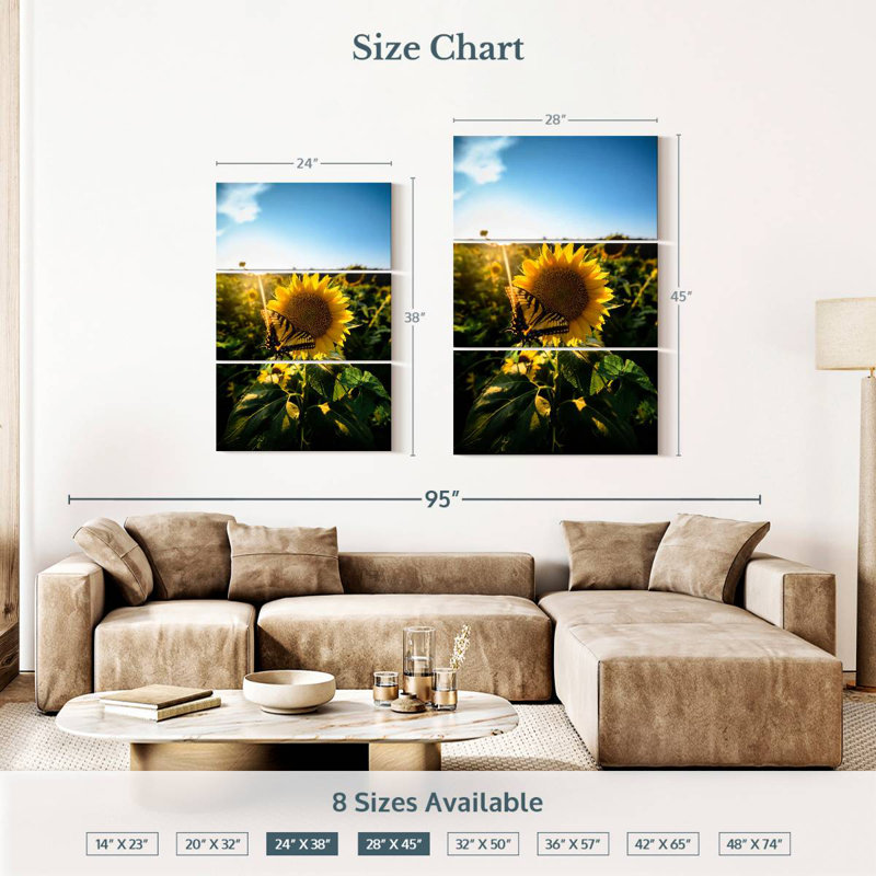 Harnek Sunflower Love, 38" H x 24" W