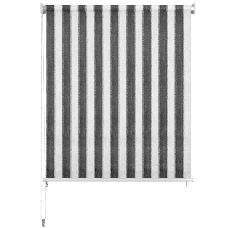 Room Darkening Roll-Up Shade, 220cm W x 140cm L, Grey