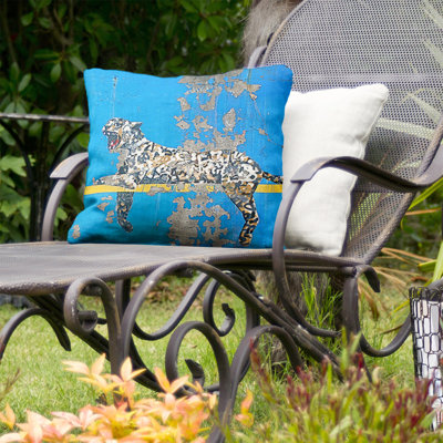 Abstract Outdoor Reversible Throw Pillow