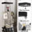 Single Door, Three Shelves Glass Storage Cabinets-1669186392