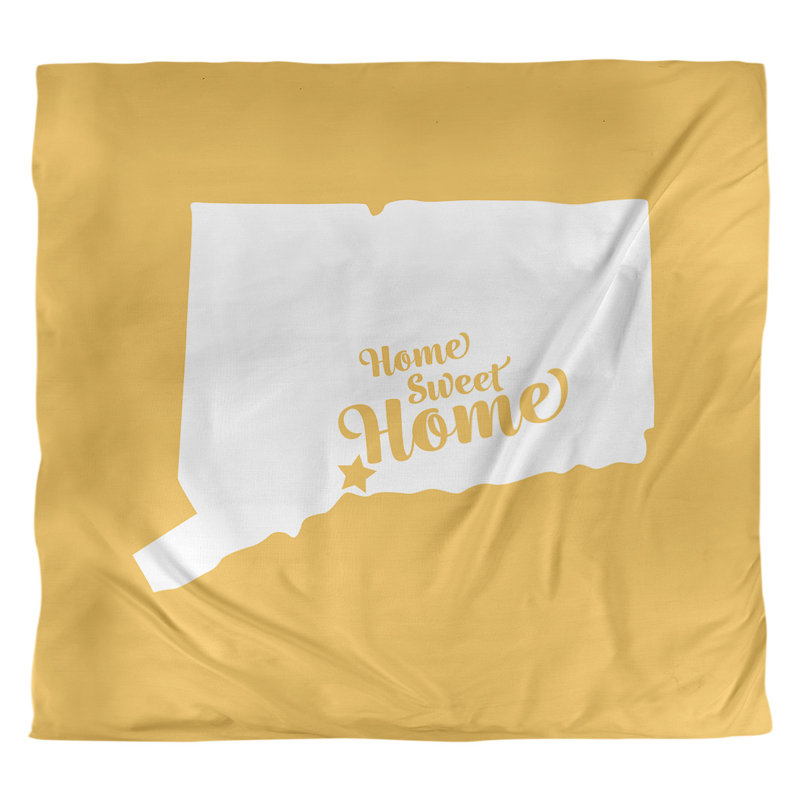 Housse de couette home new refuge, Housse de couette pour très grand lit, Jaune, Polyester brossé