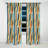 Yellow And Blue Striped Lines Cube Pattern - Stripped Striped Blackout Curtain - 1 Panels-107546234