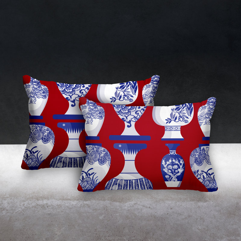  Coussin intérieur / extérieur Lumbar, Rouge