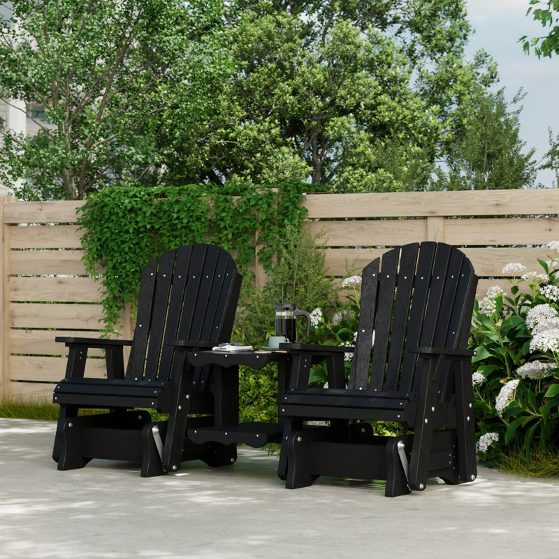 Heritage Double Rock-A-Tee Glider Set, Black