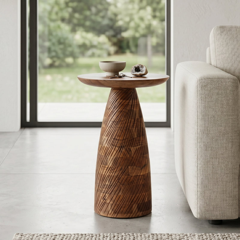 Table basse Mid-Century Farm Cottagecore, Naturel