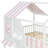 Quincy House Bunk Bed with Storage Staircase, Shelves & Playhouse Roof-129155657