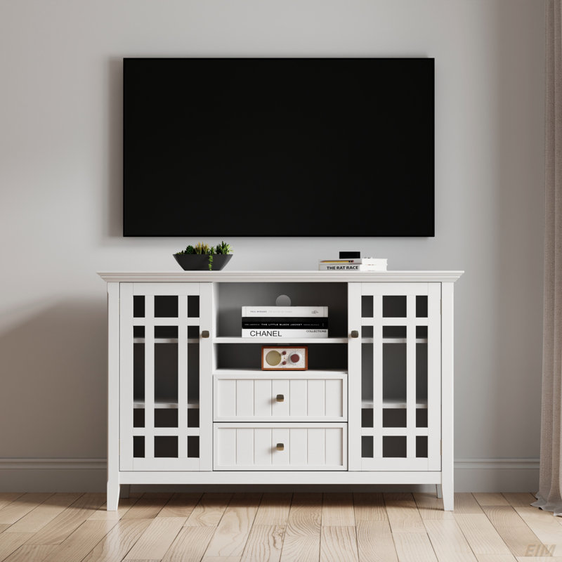 Grande console multimédia Bedford, Marron foncé