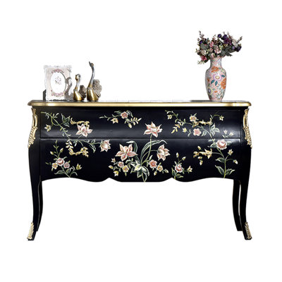 Hand-Painted Accent Chest with 2 Drawers