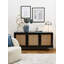 Framingham 160 Cm Wide Solid Wood 3 Door Rattan Sideboard