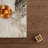 Simple rotating square stone slab coffee table