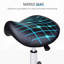 Tabouret à roulettes noir, hauteur réglable, similicuir ergonomique pour des espaces de travail efficaces au spa, salon, massage, tabouret de bureau avec design, bureau relaxant,