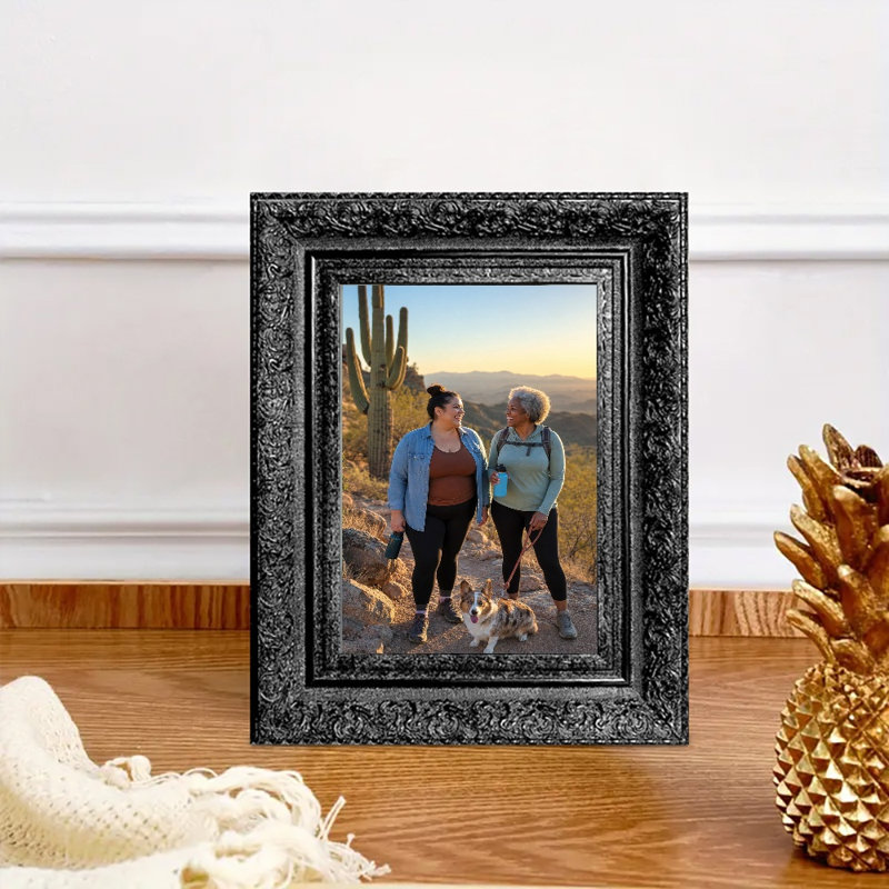 Cadre photo noir 1PC 11 "x 14" à lignes épurées avec forme rectangulaire classique, Noir, 1, 11 po x 14 po