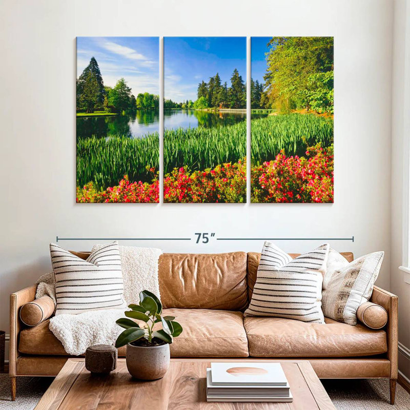 Champ de fleurs Alvord Silver Falls, H 42 po x l 65 po