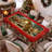 Machine-washable red Christmas Jesus design polyester tablecloth-637796470