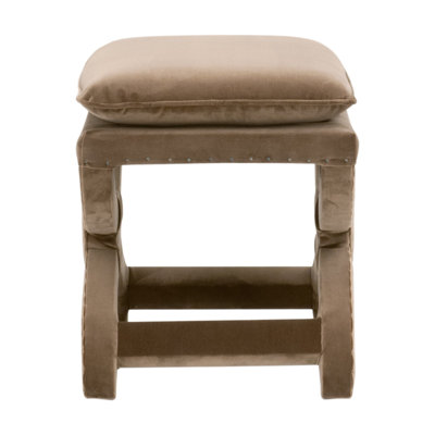 Gaston X Based Design Brown Ottoman