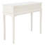 Console 35,5 po Durable Rustic - Bois massif avec 2 tiroirs et tablette ouverte pour paniers et décor-1646620285