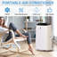 Climatiseur portatif 15 000 BTU avec refroidissement, déshumidification et ventilateur, ultra-silencieux, qui refroidit jusqu'à 750 pieds carrés Pi. Installation facile