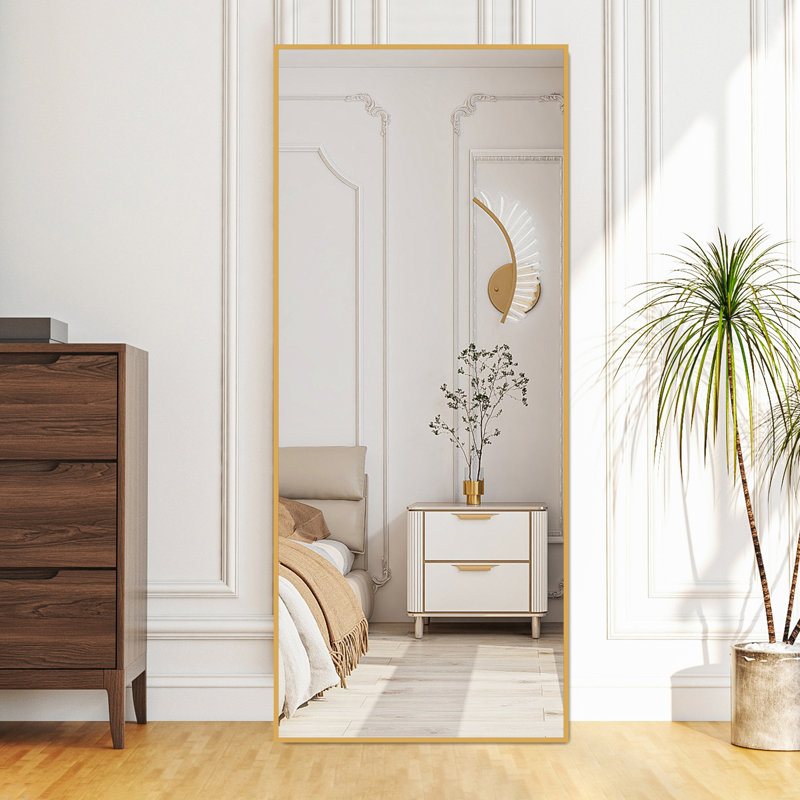 Miroir pleine grandeur avec cadre, Doré