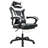 Inbox Zero Adjustable Reclining Ergonomic Faux Leather Swiveling PC & Racing Game Chair with Footrest-1378233014