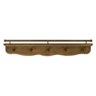 Liberty 31" Wall Shelf with Hooks