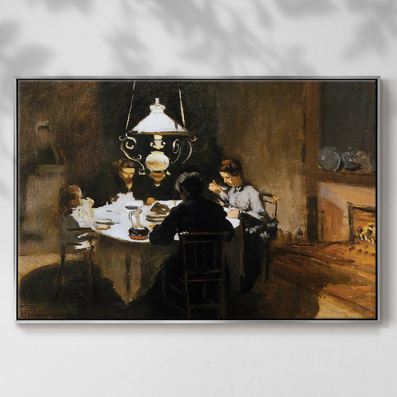 " The Dinner, 1868 ", H 17 po x l 25 po x P 2 po, Argent