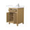Pendry 24" Freestanding Single Bathroom Vanity with Cultured Marble Top