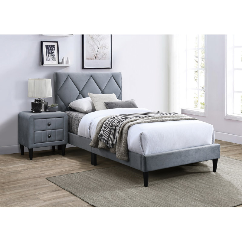 Table de bout Table de chevet moderne, Gris