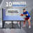 8Ft Mid-Size Table Tennis Table Foldable & Portable Ping Pong Table Set For Indoor Games With Net