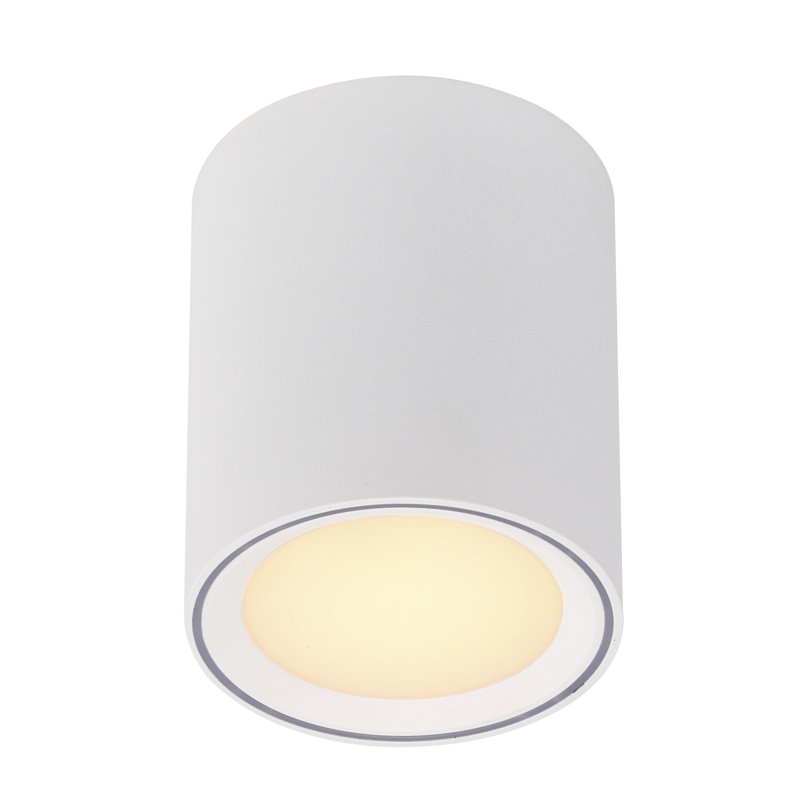 Fallon LED Flush Mount, White, 12cm H x 10cm W x 10cm D
