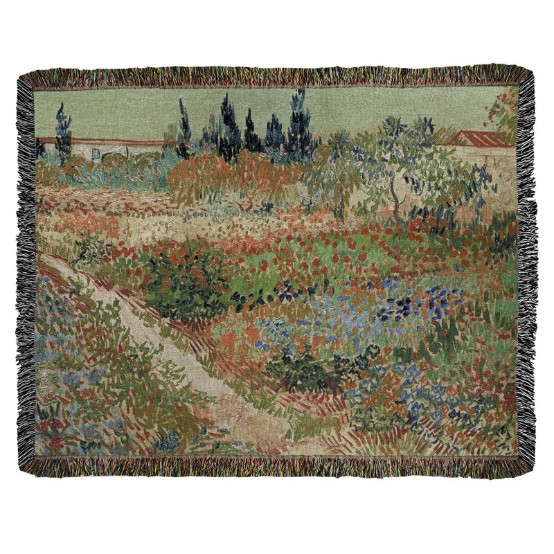 Vincent Van Gogh Machine Woven Throw Blanket, Orange