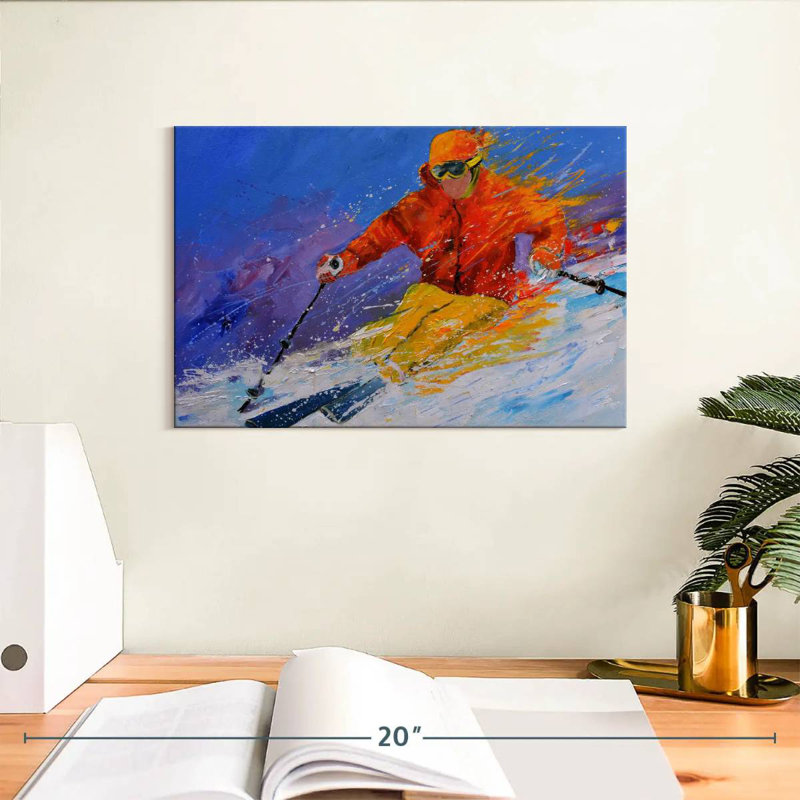 Sirci expert en ski, H 8 po x l 12 po