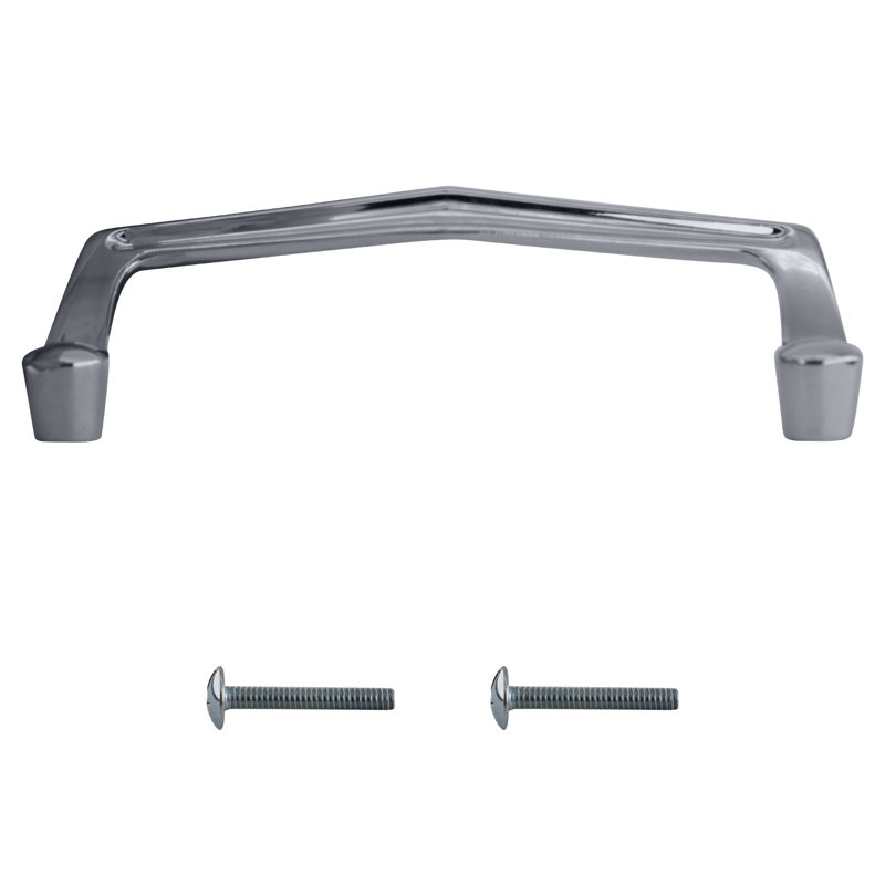 Brixwell BXC62111 Kitchen Cabinet Arch Pull Handle 3-1/2" Center To Center Chrome