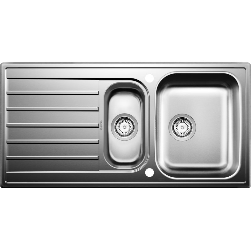Livit 100 x 50cm Double Bowl Inset Kitchen Sink