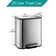 5.3 Gallon Stainless Steel Trash Can, 20 Liter Rectangular Garbage Can