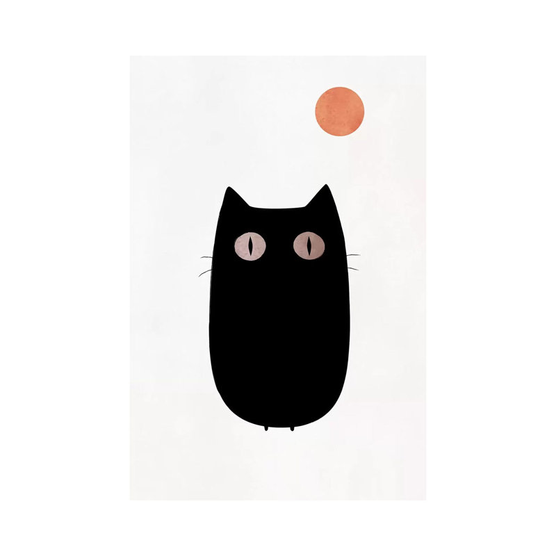 The Cat by Kubistika - Wrapped Canvas Print, 66.04 cm H x 45.72 cm W x 3.175 cm D