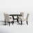 Carliana 4 - Person Solid Wood Solid Wood Top Four Leg Dining Set-19123729