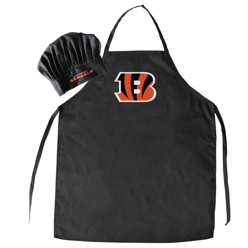 NFL No Pattern Apron Sets, Cincinnati Bengals
