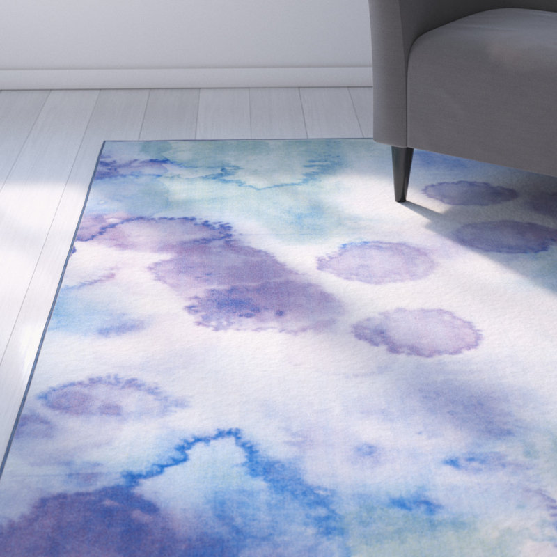 Darius Performance Machine Washable Abstract Rug, Rectangle 4'4" x 6'