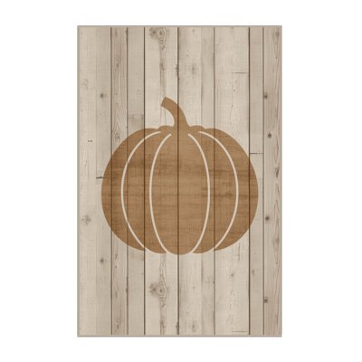 Soft Plush Festa Halloween Modern & Contemporary Abstract Area Rug in Beige – Beige Binding
