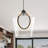 1 - Light Matte Black Single LED Modern Pendant Light Fixture with an 8.11-inch Clear Glass Shade