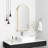 Tabbatha Accent Medicine Cabinet with Mirror Aluminum Alloy Brushed Frame Mirror-1984317740-1965451694