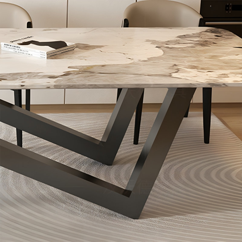 Table de salle à manger, L 39,37 po x L 86,61 po