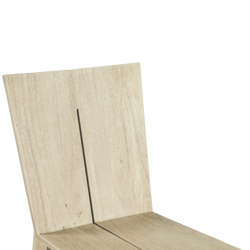 Acadia Dining Chair, Beige Wood