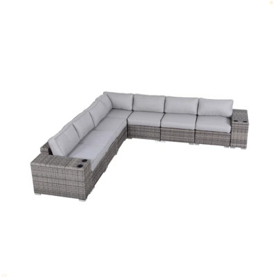 Minnesota 9-Piece Sectional Sofa Set With Cushions