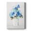 Fleurs vichy bleues II - Cavas enveloppés de galerie-93889065