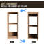 Meuble-lavabo avec lavabo et armoire latérale, structure en contreplaqué de 24 po, fini antirouille, style contemporain