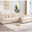 Tissu en velours côtelé modulaire de L 107,9 po nouvellement introduit, structure de haute qualité, lit dépliant, 8 coussins, confort surdimensionné en velours côtelé, mousse de résilience, pieds, conversion-1326180129